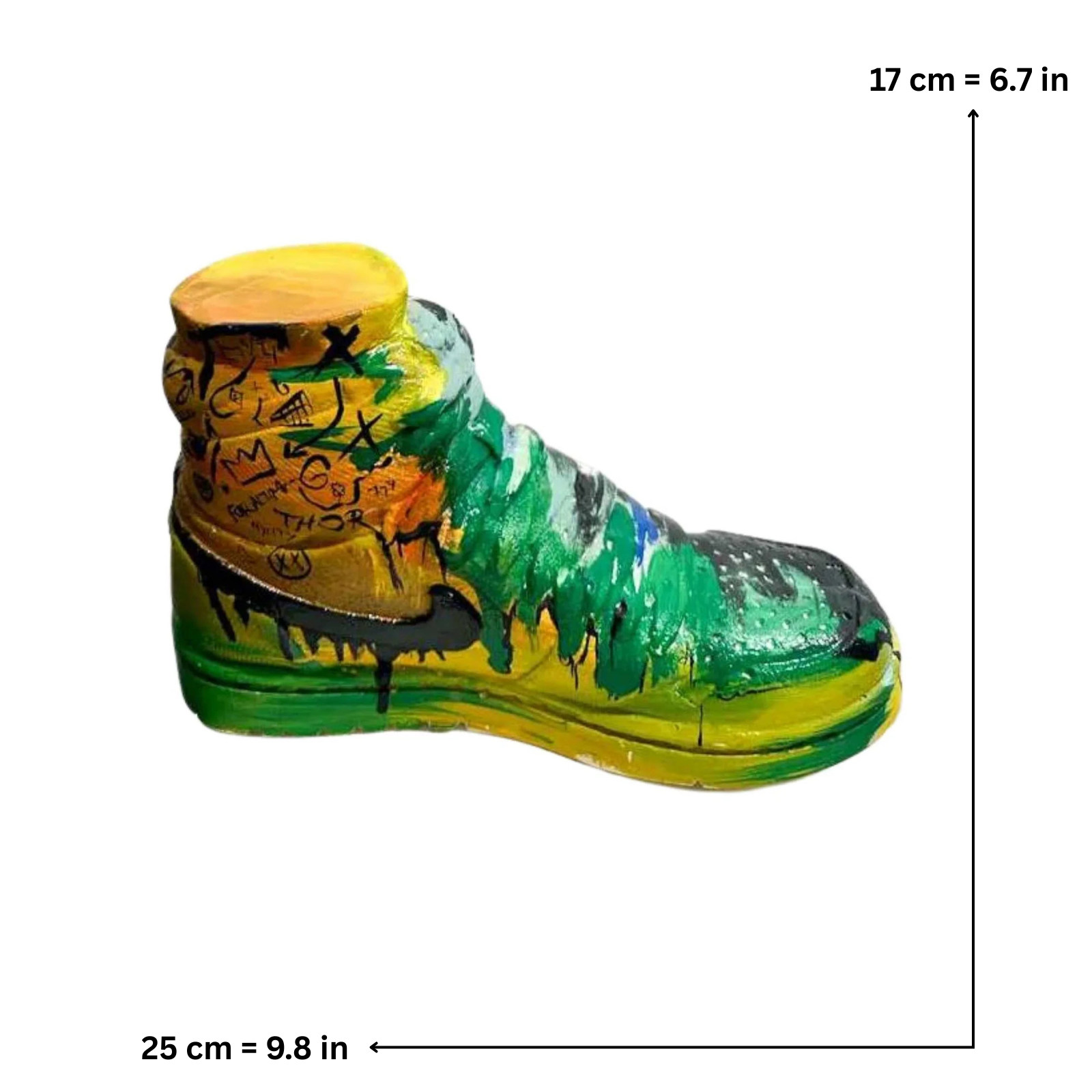 Basquiat’s OFF High Top. 6in. Limited 50 pcs